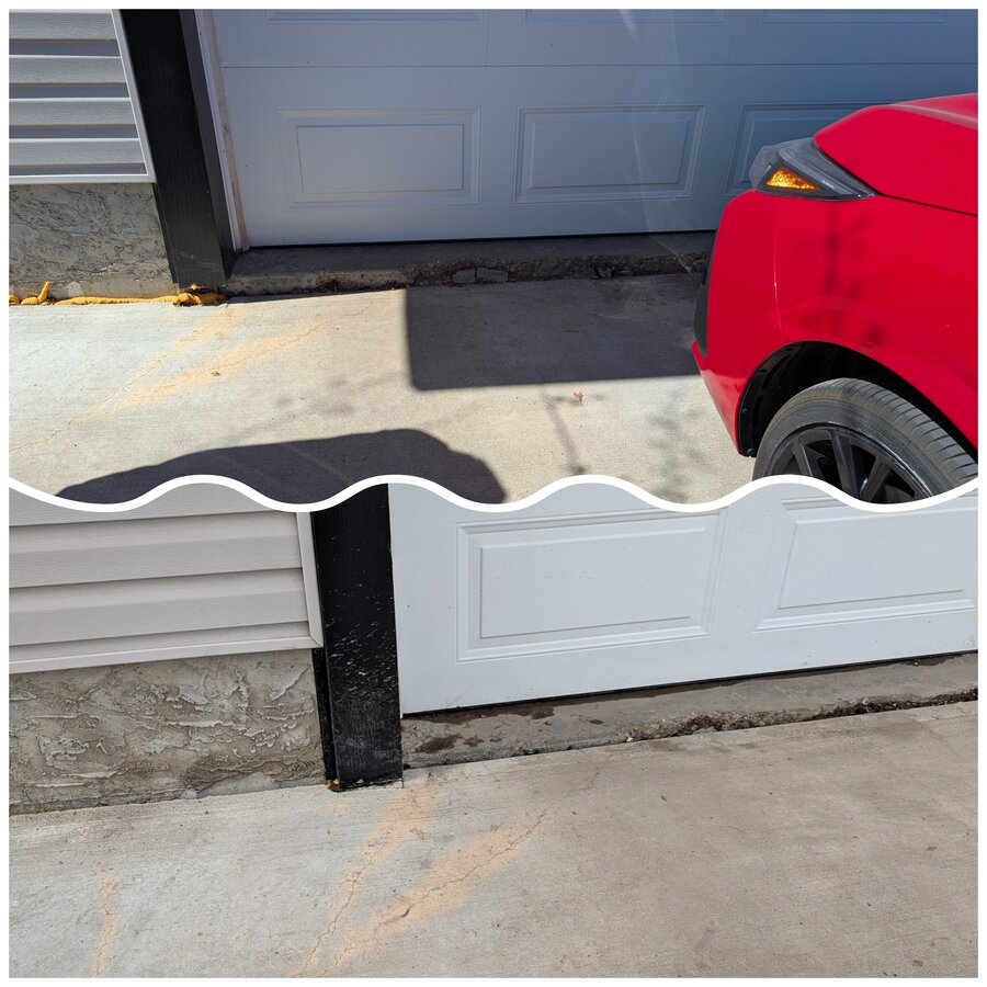 Polyjacking concrete leveling process in Edmonton